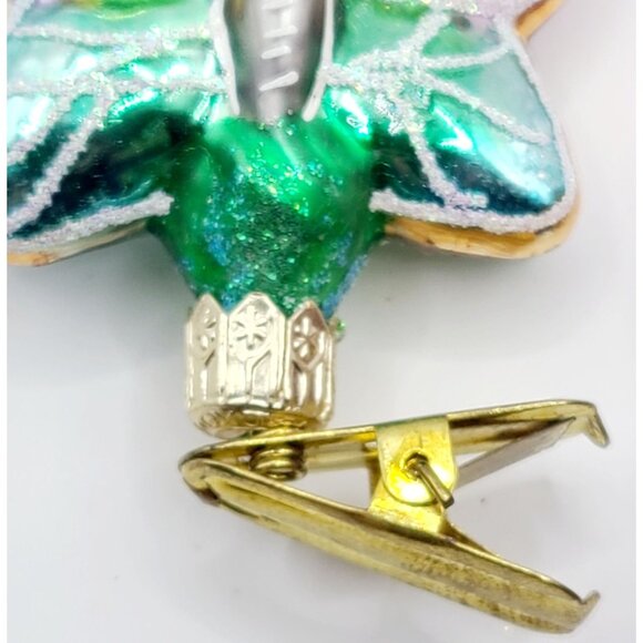 Radko Flutter BY Butterfly Christmas Ornament Clip-On - Picture 5 of 7